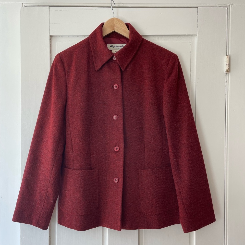 Vintage Appleseeds Red Coat Jacket